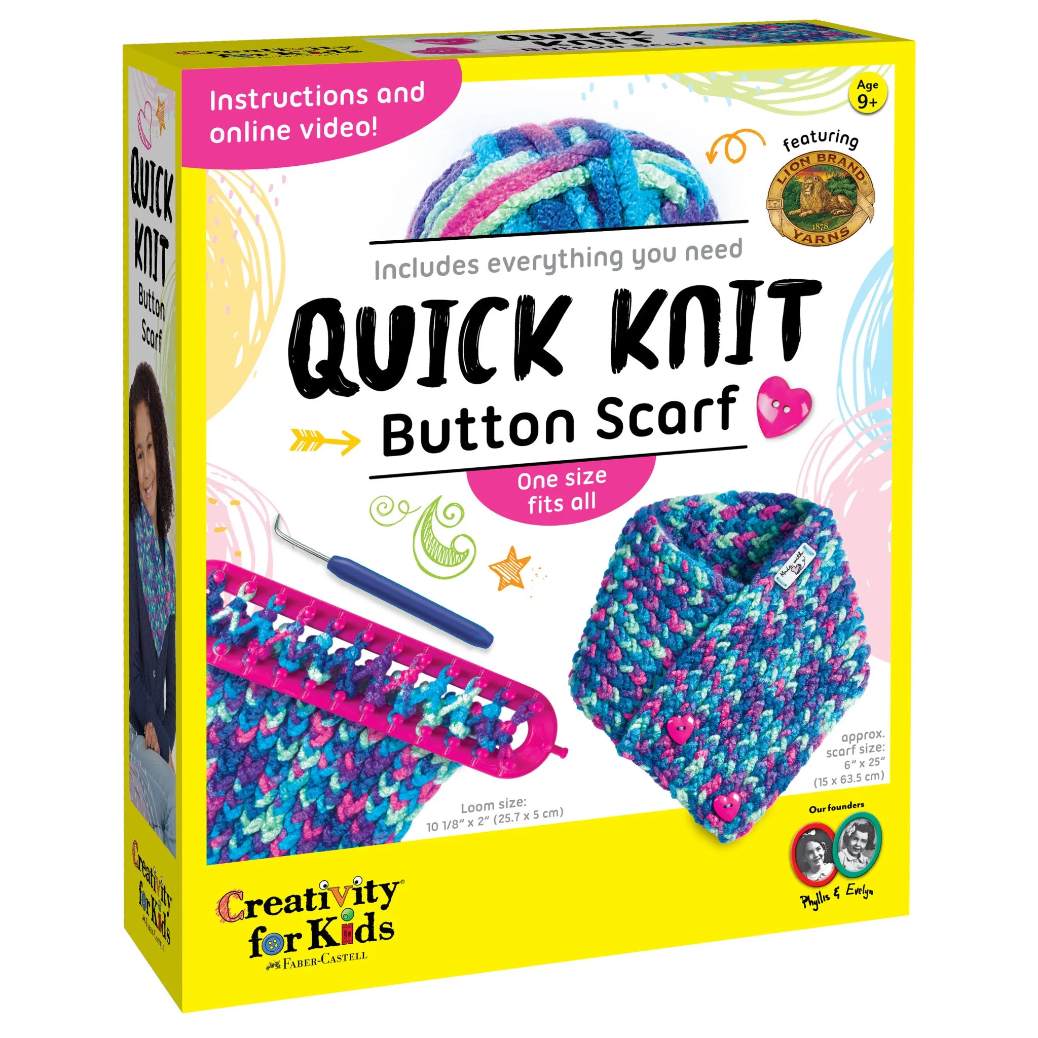 Quick Knit Button Scarf - #6304000