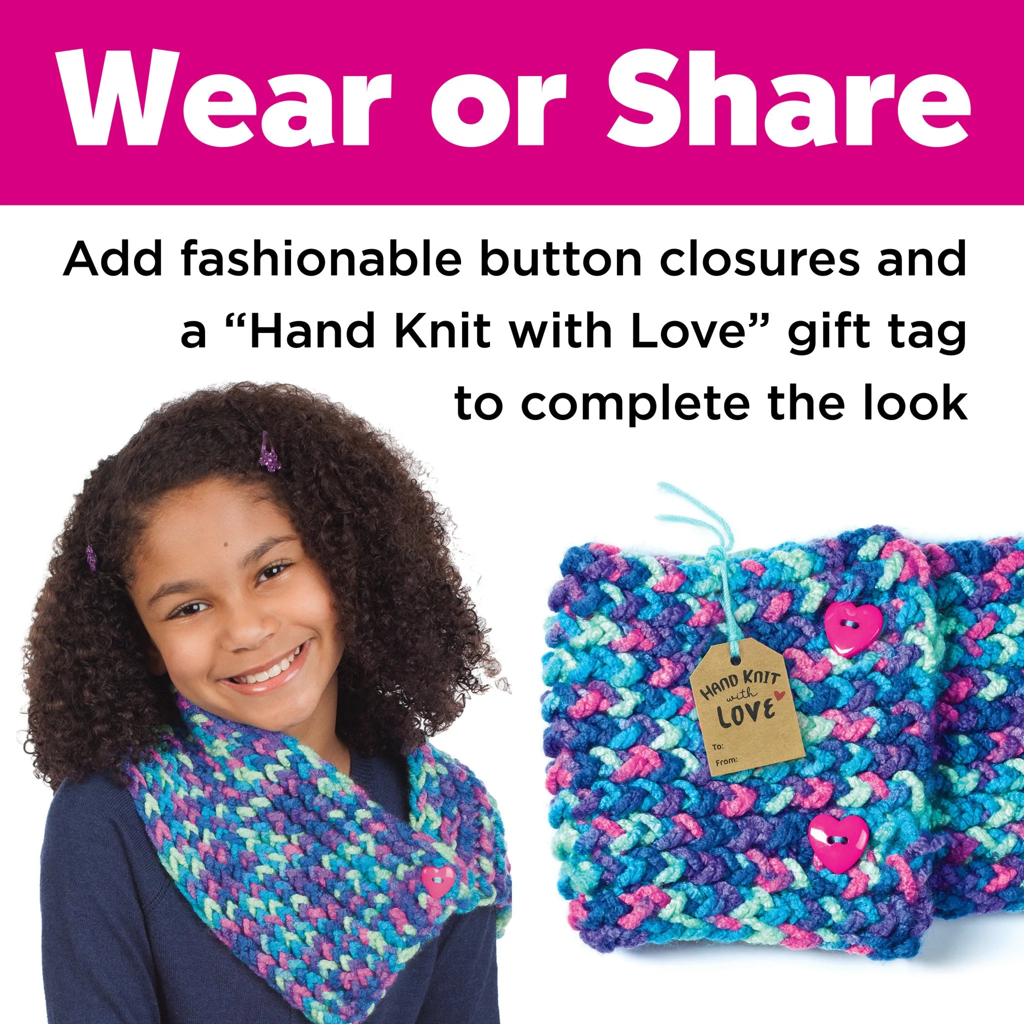 Quick Knit Button Scarf - #6304000