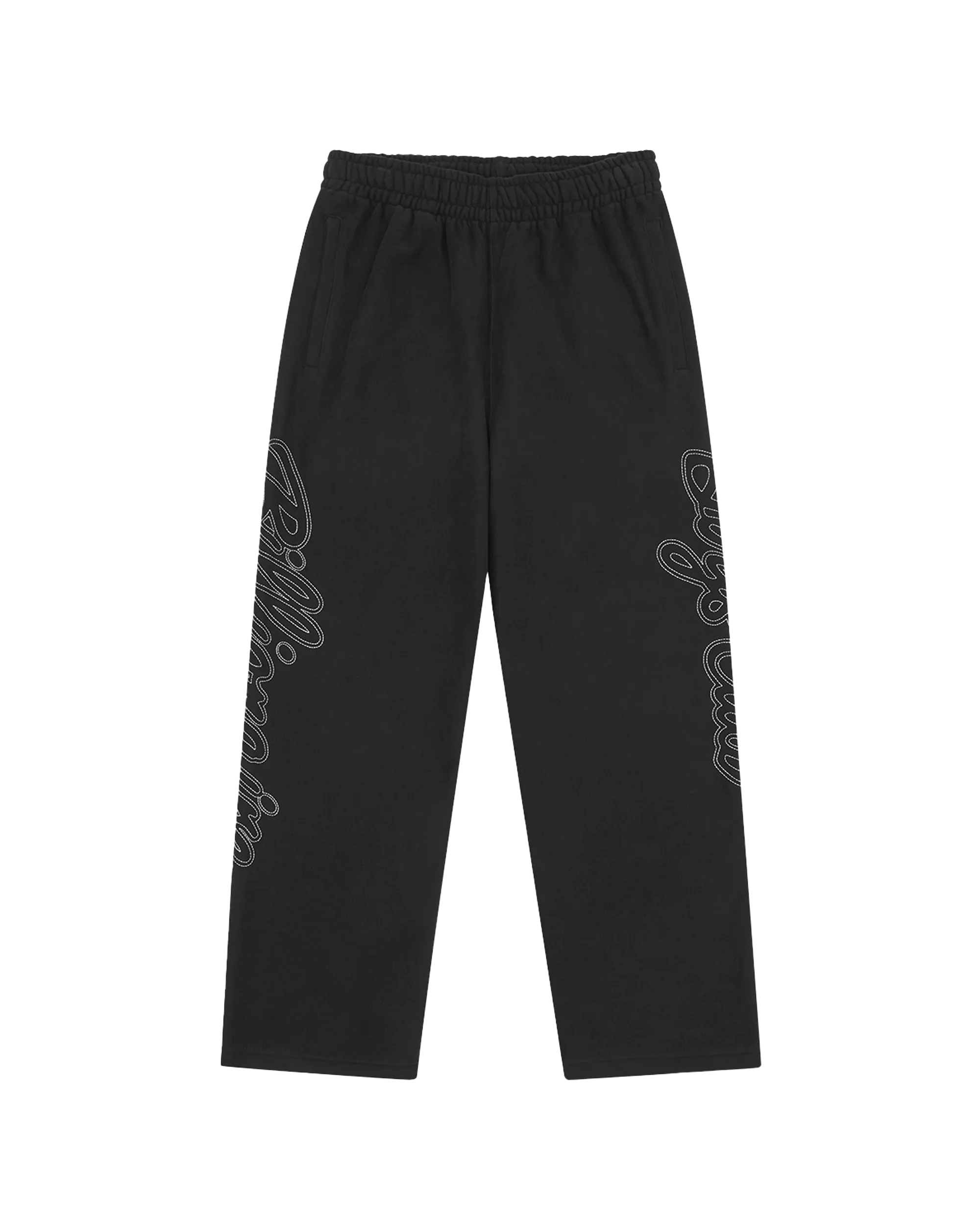 Script Logo Chainstitch Wide Leg Sweatpants