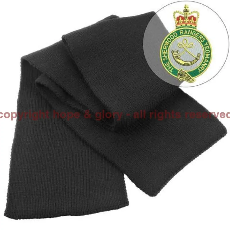 Sherwood Rangers Yeomanry Heavy Knit Scarf