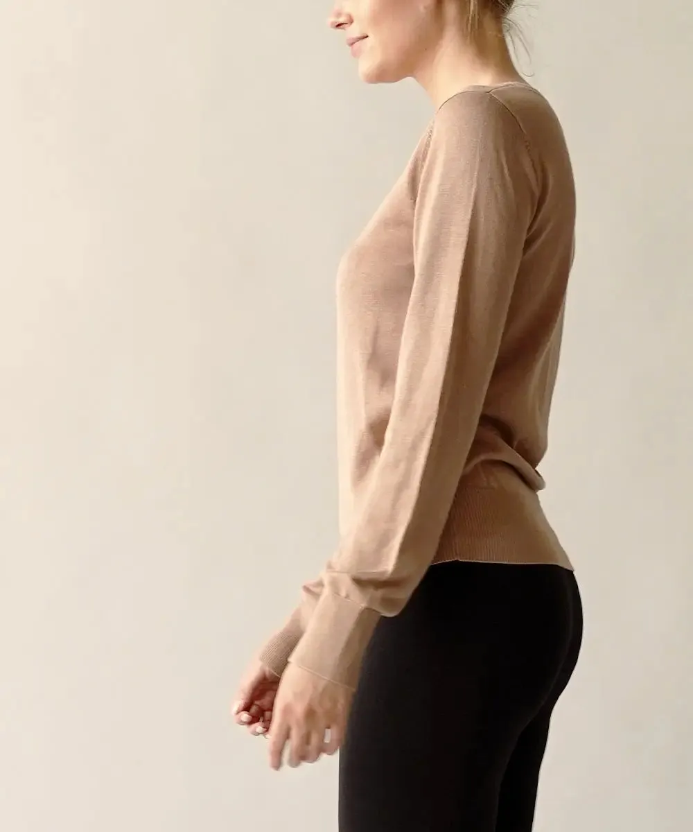 S.K. Cotton Sweater - Taupe