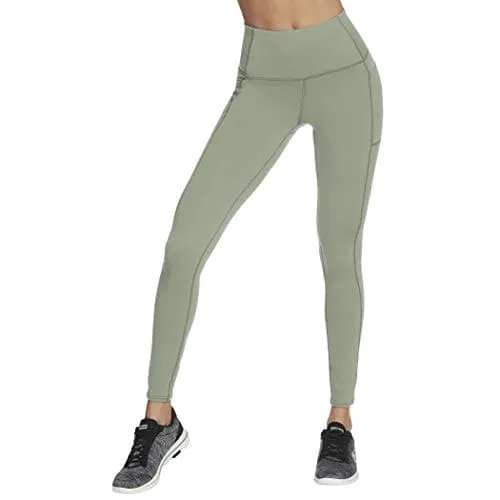 Skechers Women's GO Walk High Waisted Legging, Light Green, X-Small