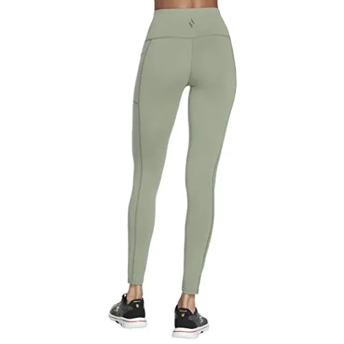 Skechers Women's GO Walk High Waisted Legging, Light Green, X-Small