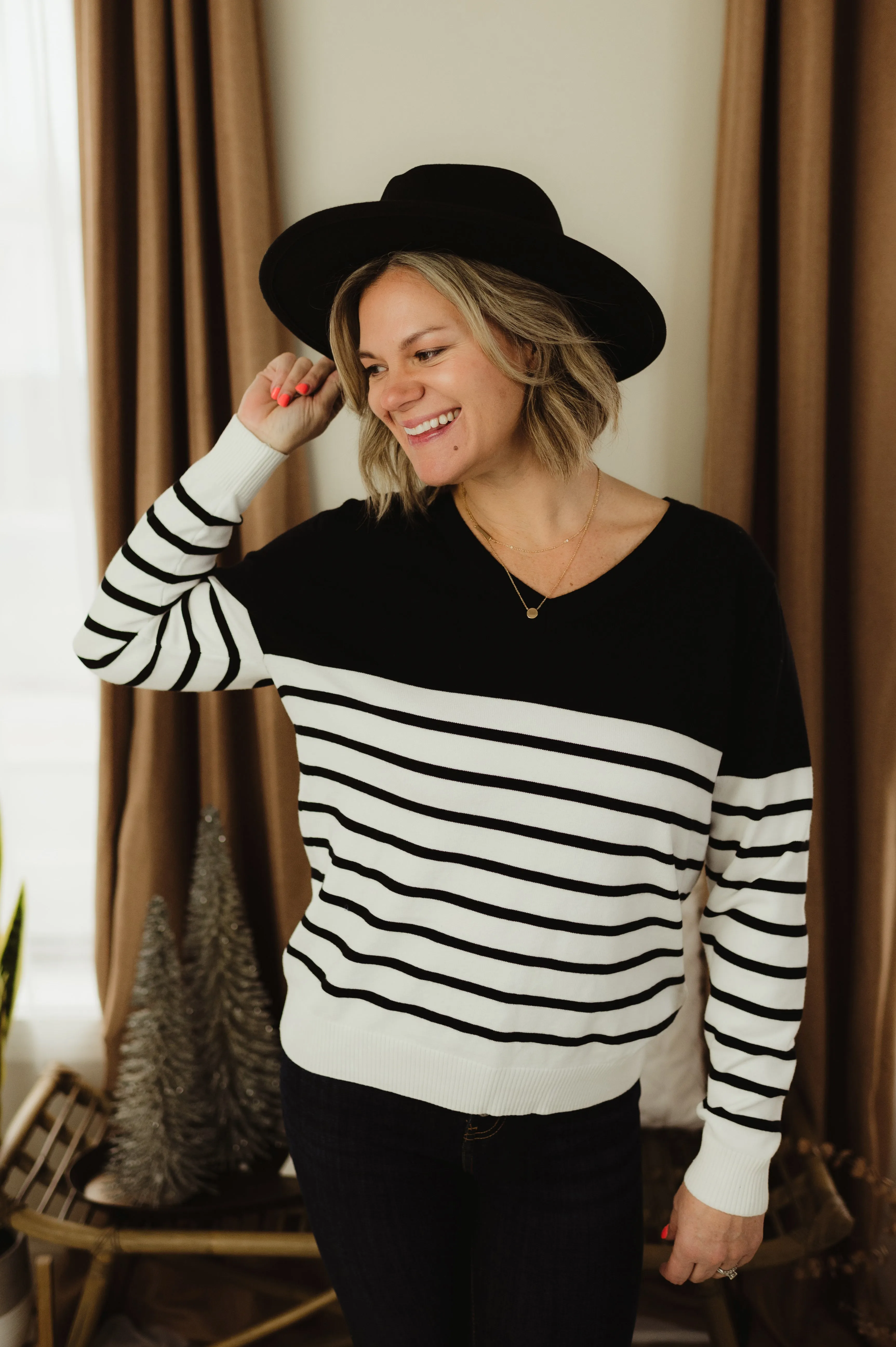 Slouchy Stripe Sweater