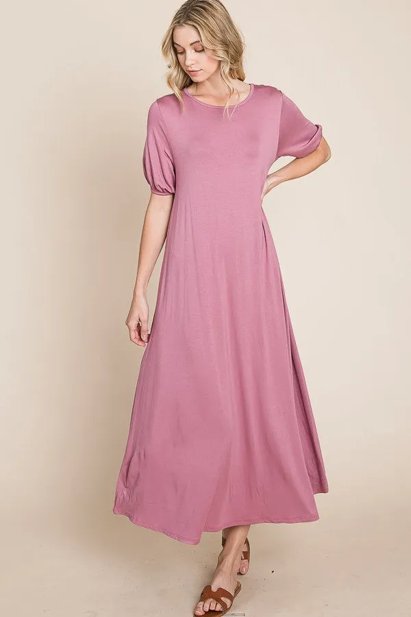 So Comfy Plum Maxi Dress