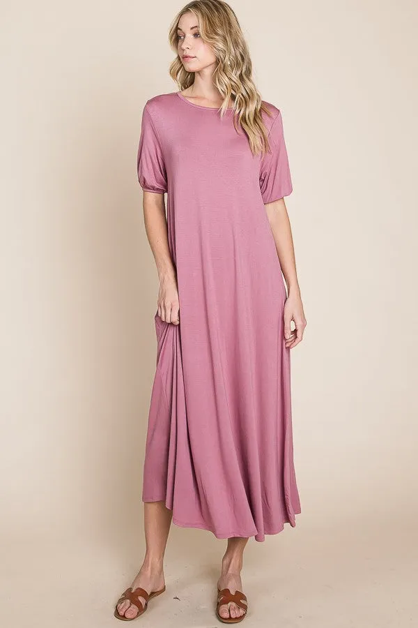 So Comfy Plum Maxi Dress