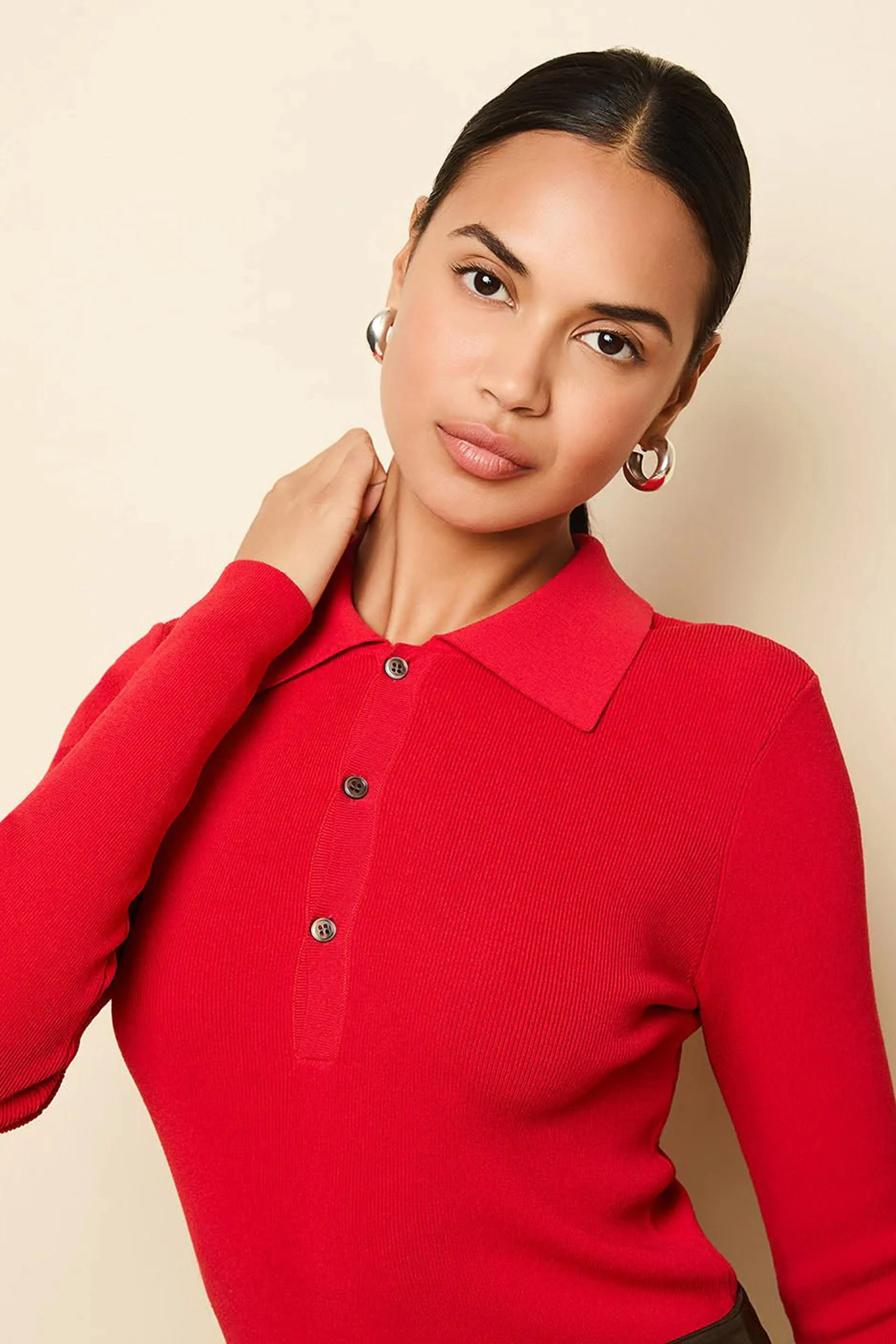 SOLID & STRIPED | The Debra Top - Apple Red