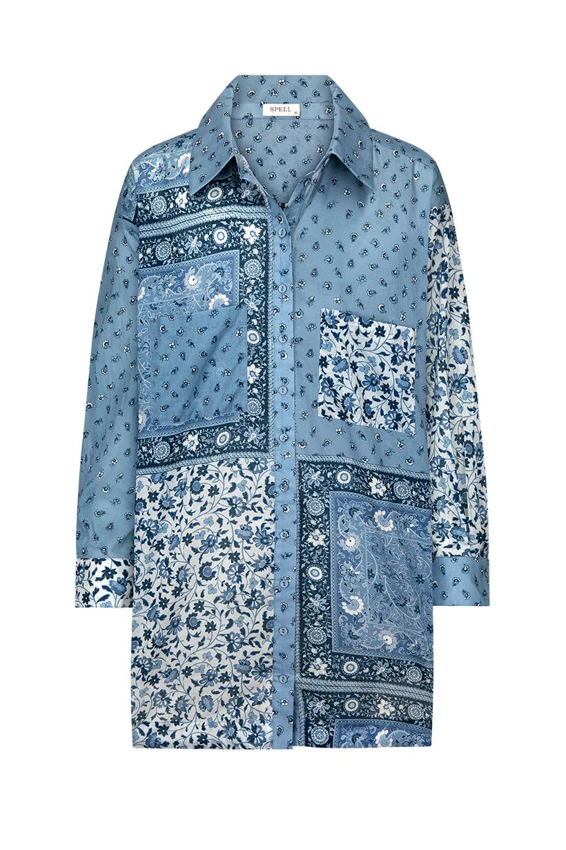 Spell - Sunshine Bandit Shirt Dress - Chambray