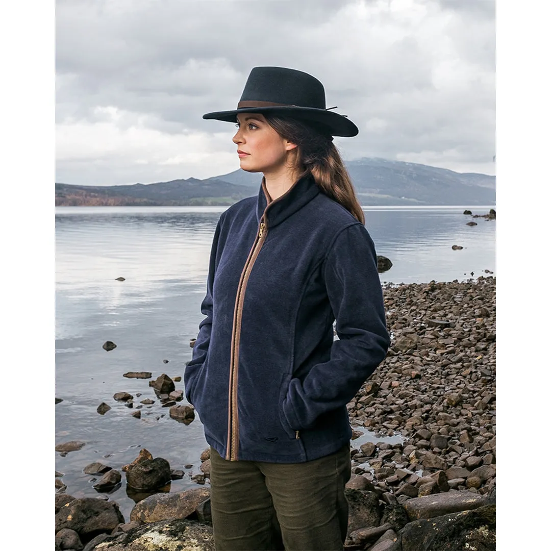 Stenton Ladies Fleece Jacket - Midnight Navy by Hoggs of Fife