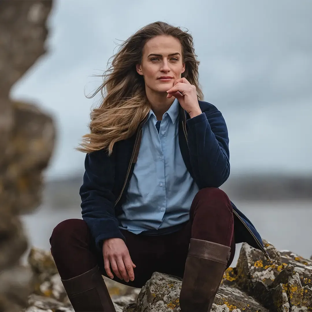 Stenton Ladies Fleece Jacket - Midnight Navy by Hoggs of Fife