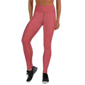 Strawberry Red High Waist Leggings