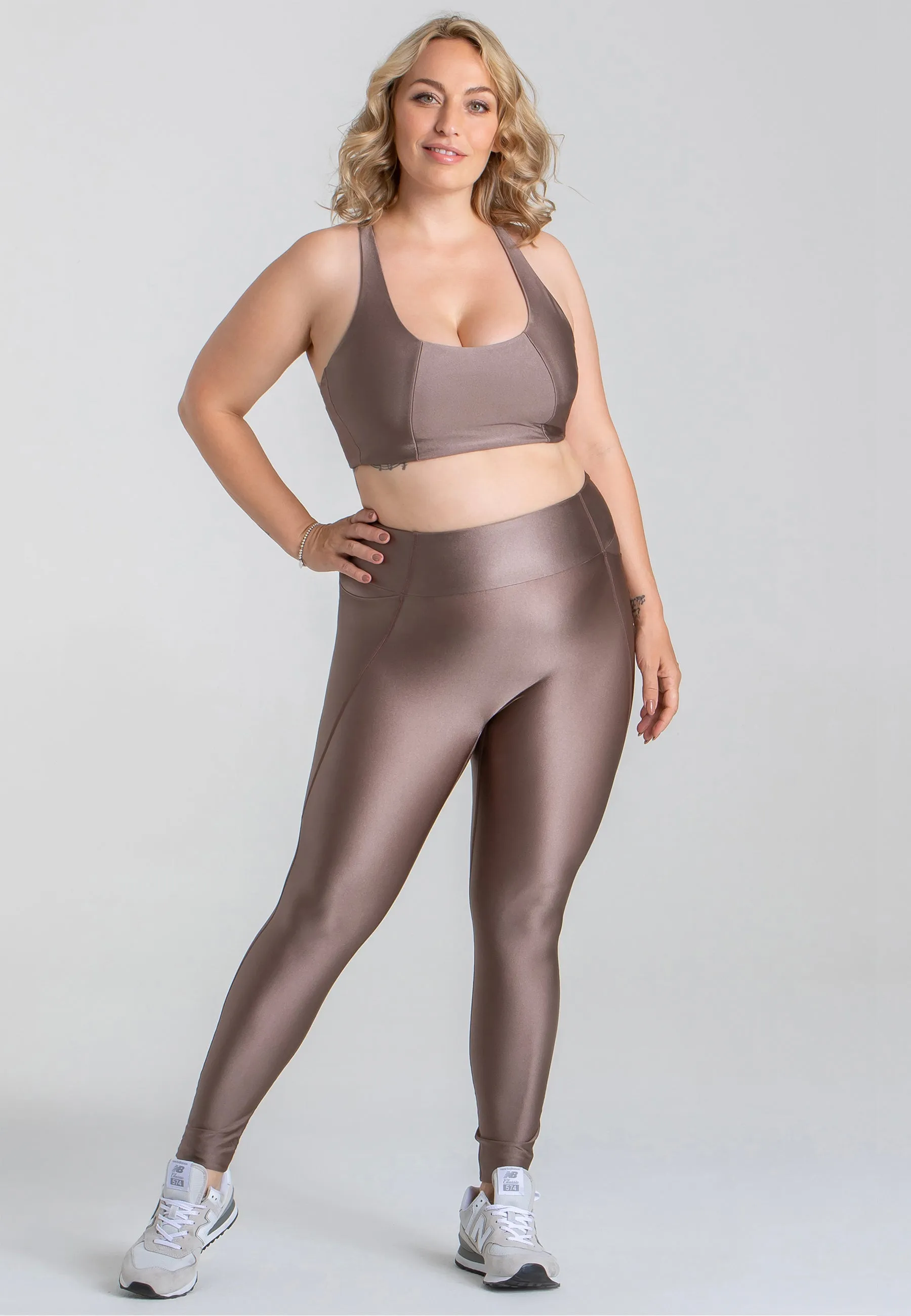 Stretch Leggings mit hohem Bund - Stardust