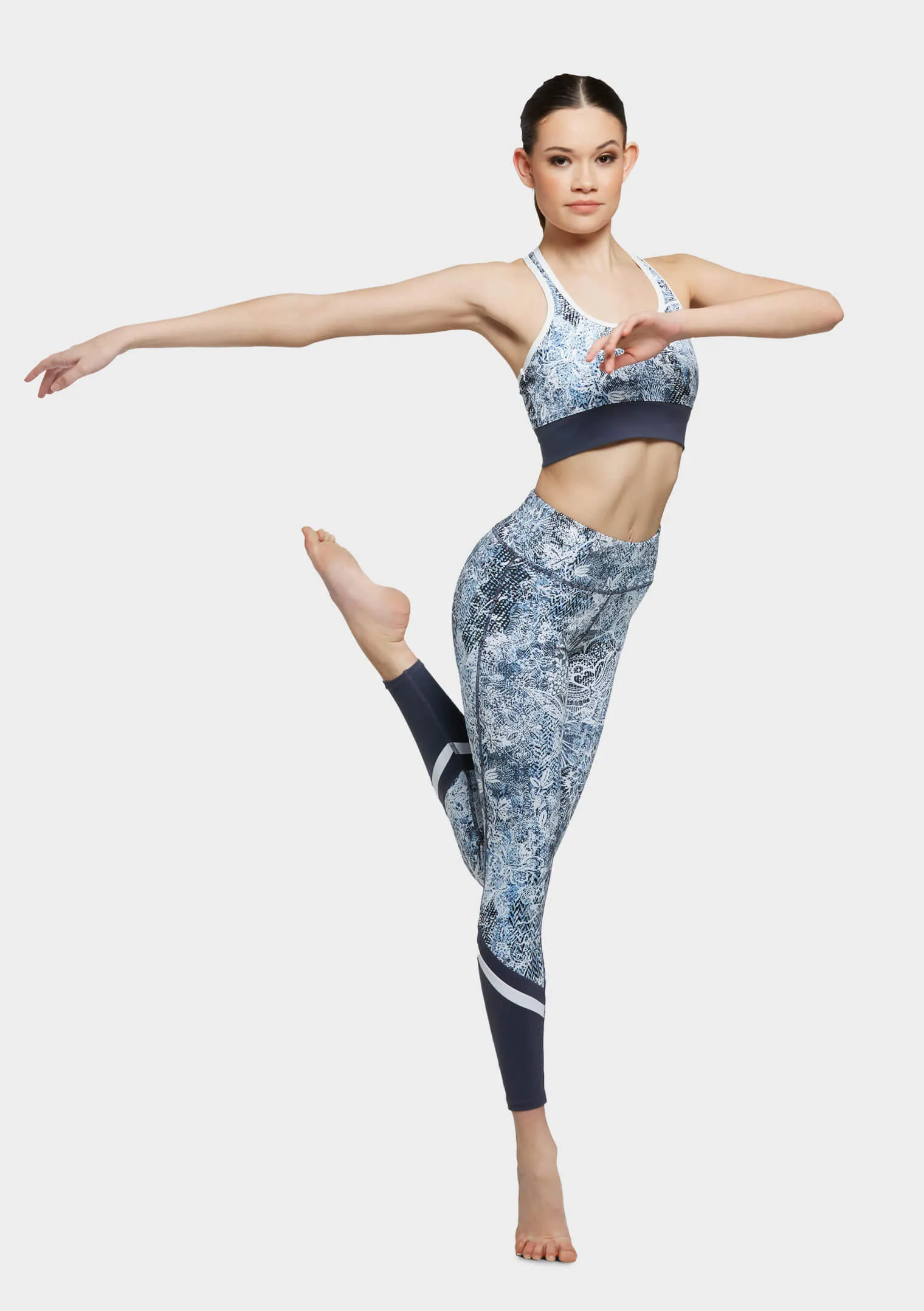 Studio 7 Erika Leggings - Blue Wild Lace