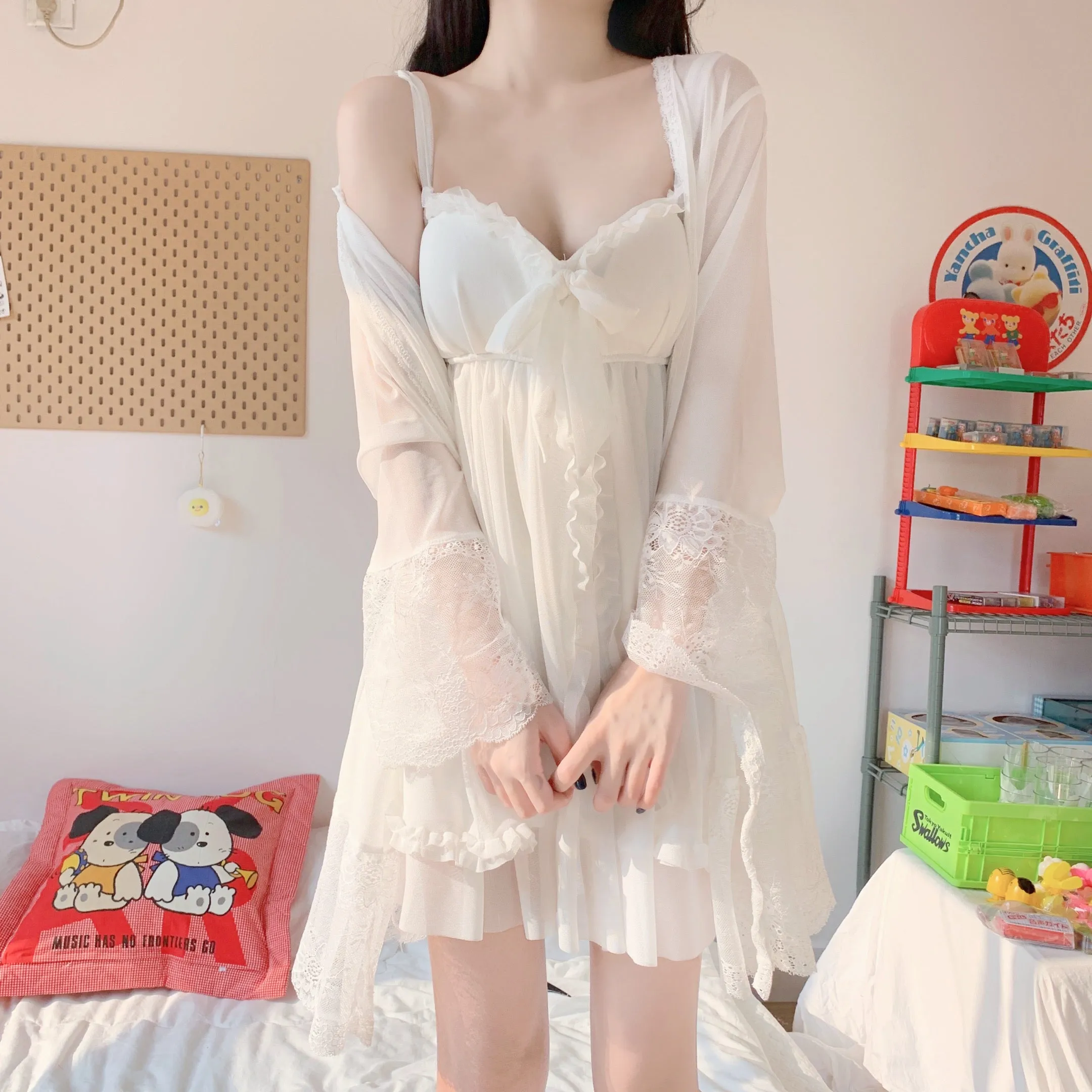 Summer Chiffon Sleepwear Dress