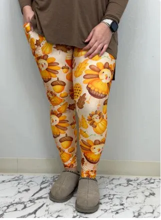 Thanksgiving Leggings w/Pockets - #5674-5675