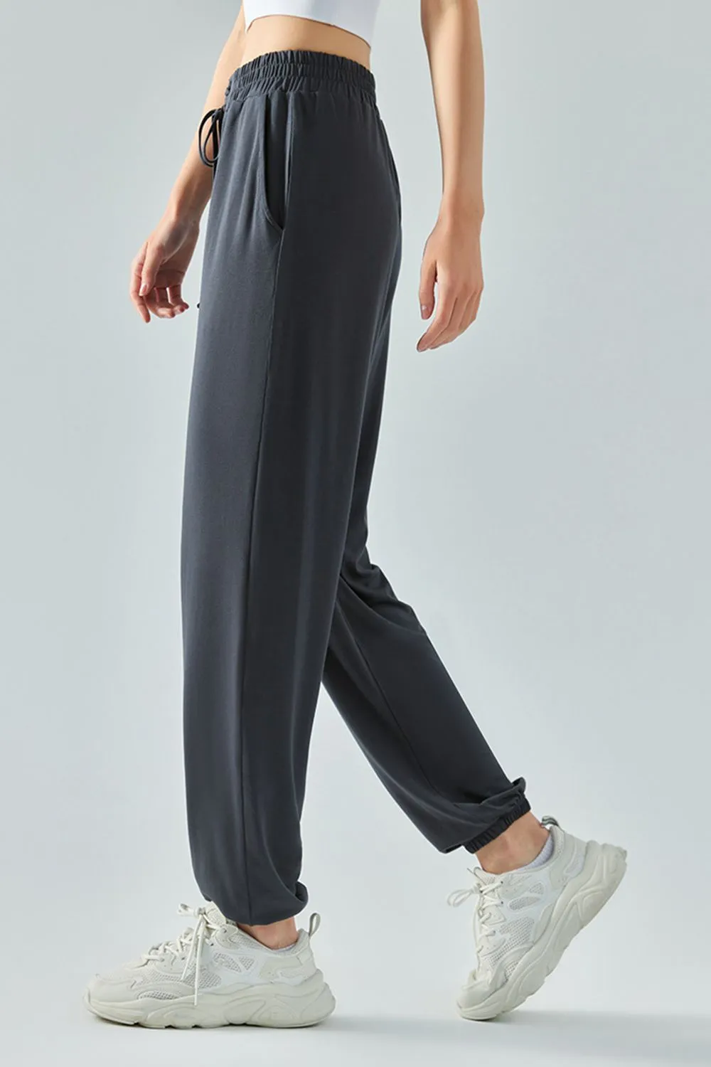 Tie Waist Sports Pants