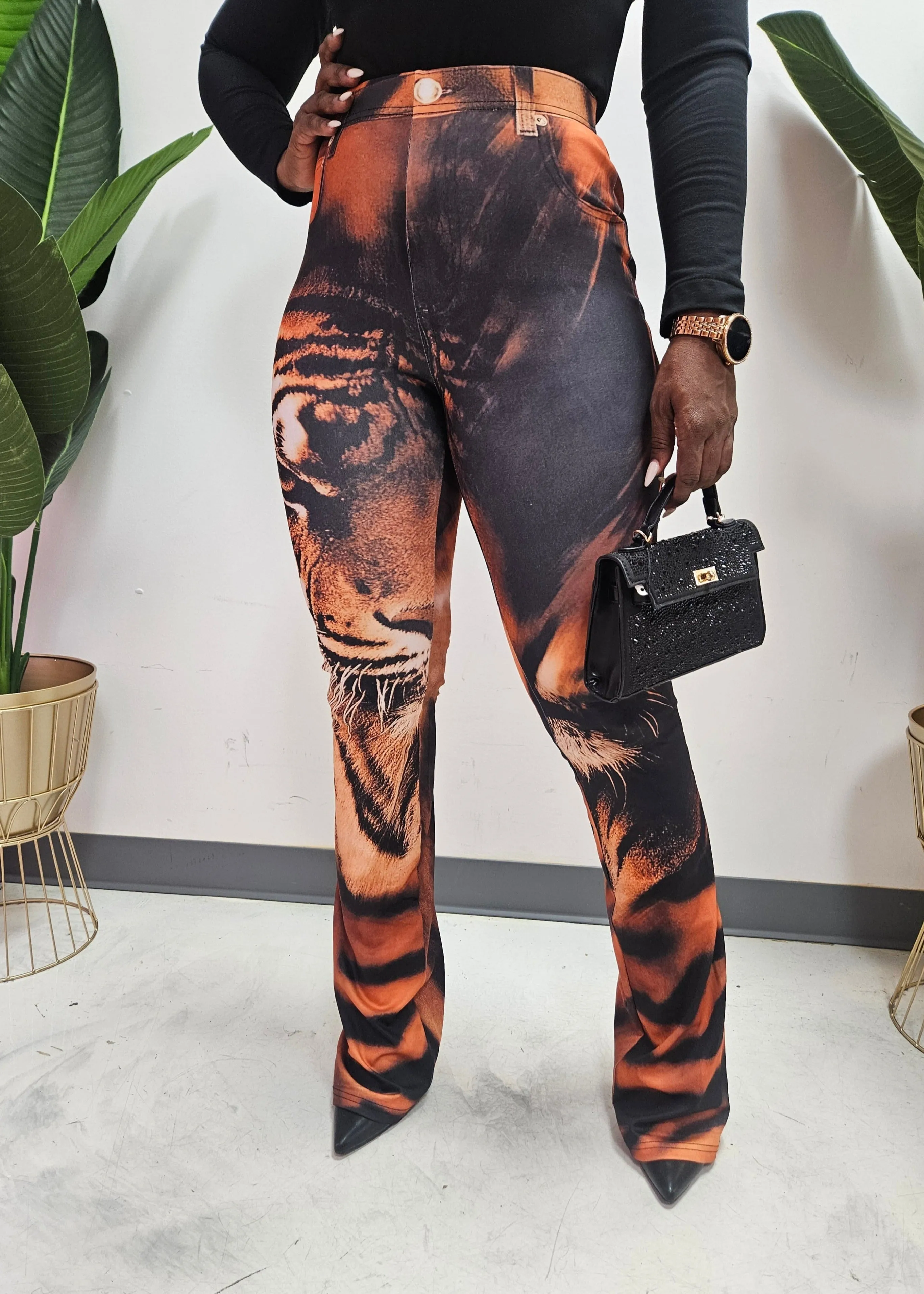 Tiger Print Pants