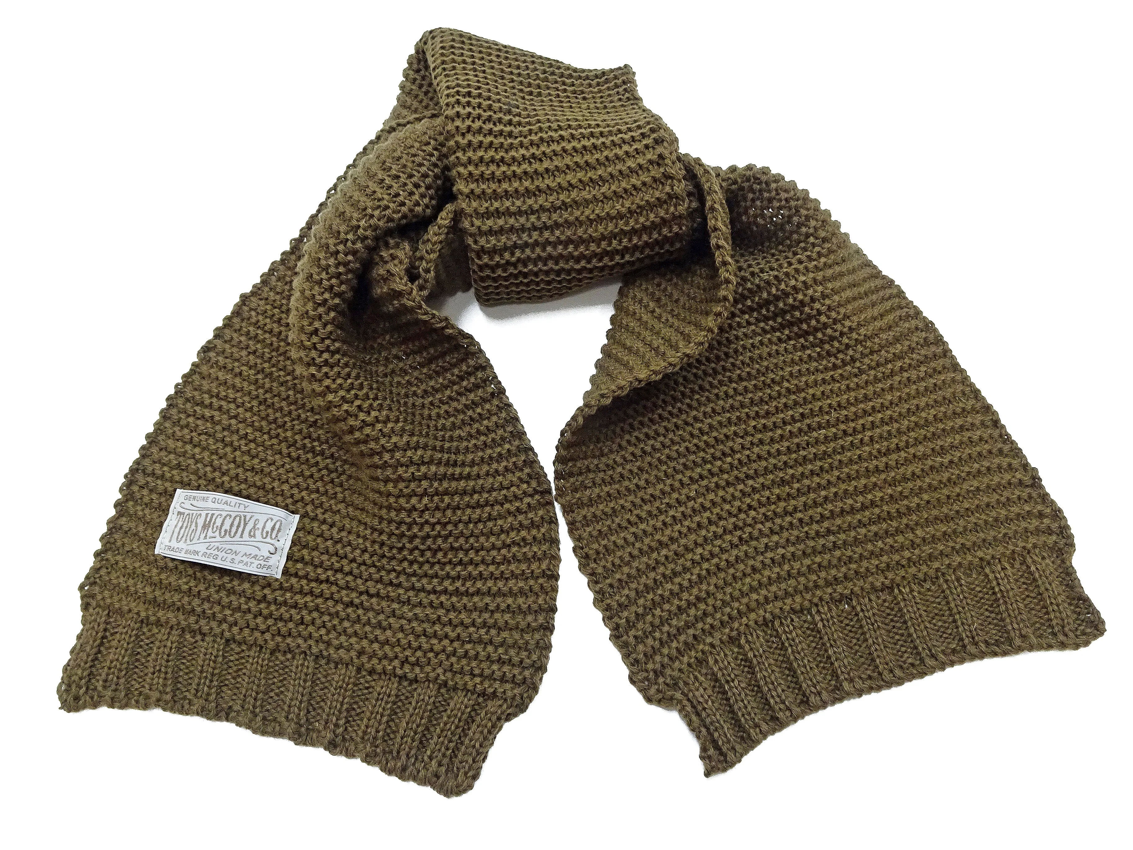 TOYS McCOY Scarf Men's Reproduction of Military Scarf from World War II TMA2319 160 Olive