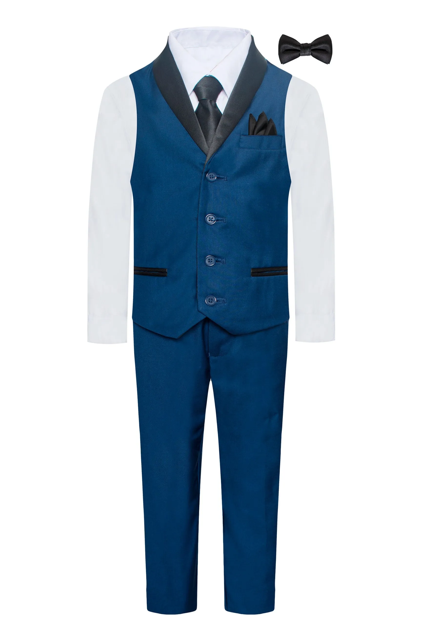 TUX-VS NAVY BOY'S VEST SET SIZE 1-14