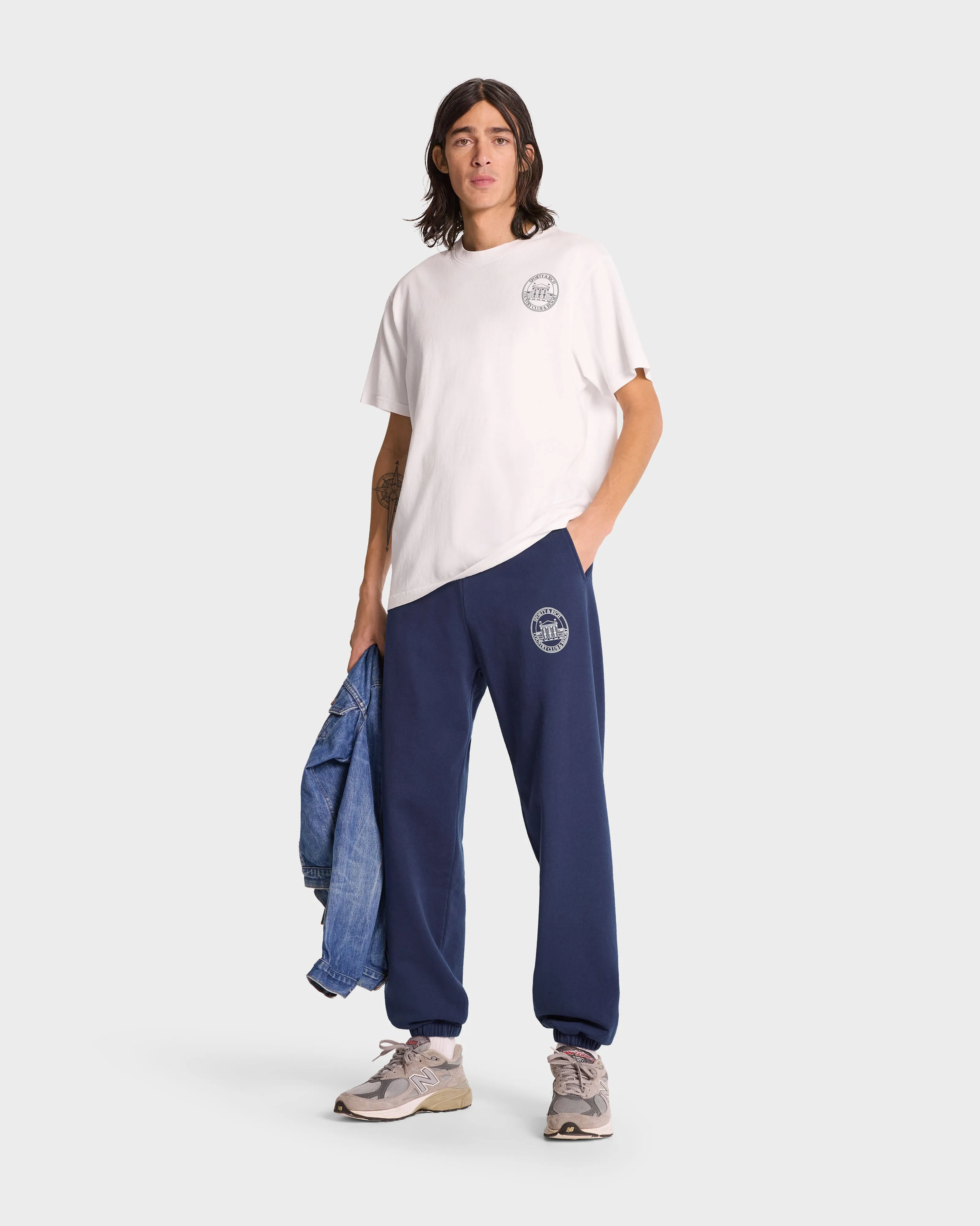 Vendome Resort Sweatpant - Navy/White