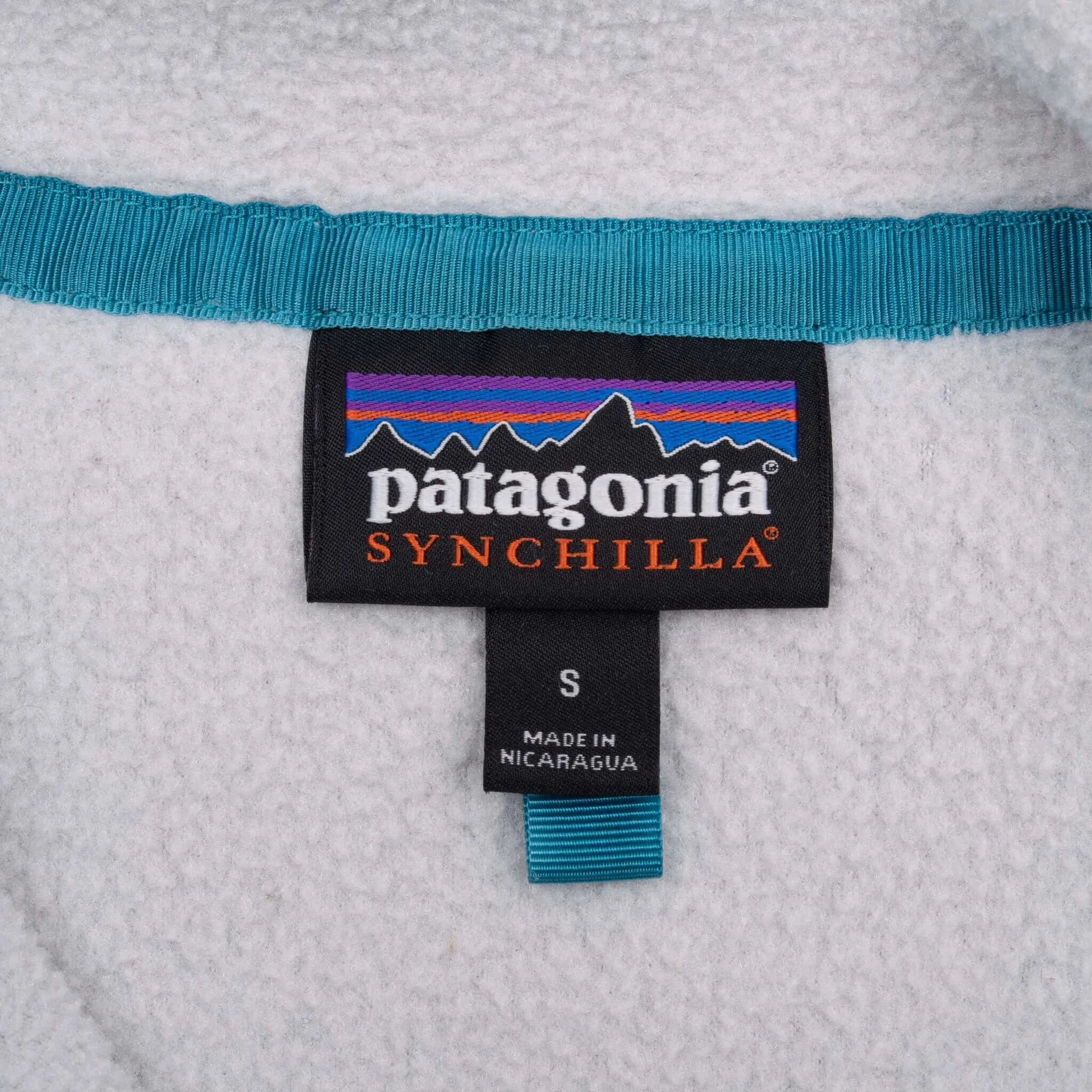 VINTAGE PATAGONIA GREY SYNCHILLA SNAP T FLEECE PULLOVER JACKET 2000S SMALL