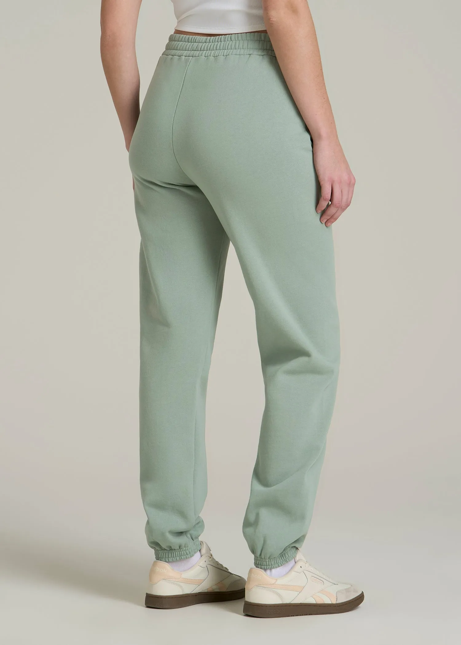 Wearever Fleece Relaxed Women's Tall Sweatpants in Seagrass