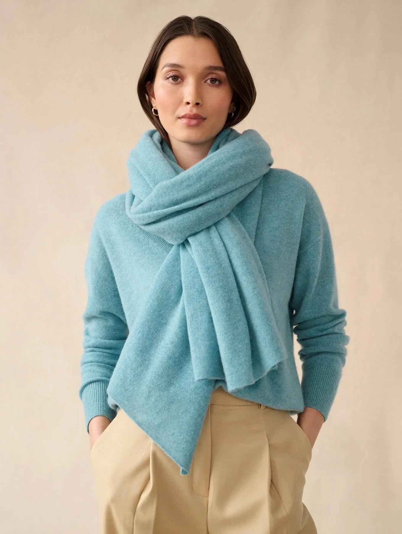 White & Warren Cashmere Travel Wrap