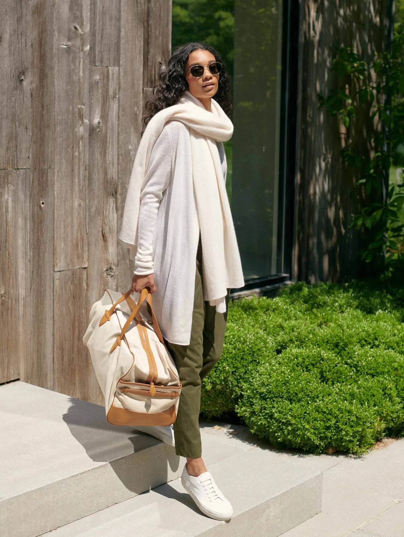 White & Warren Cashmere Travel Wrap