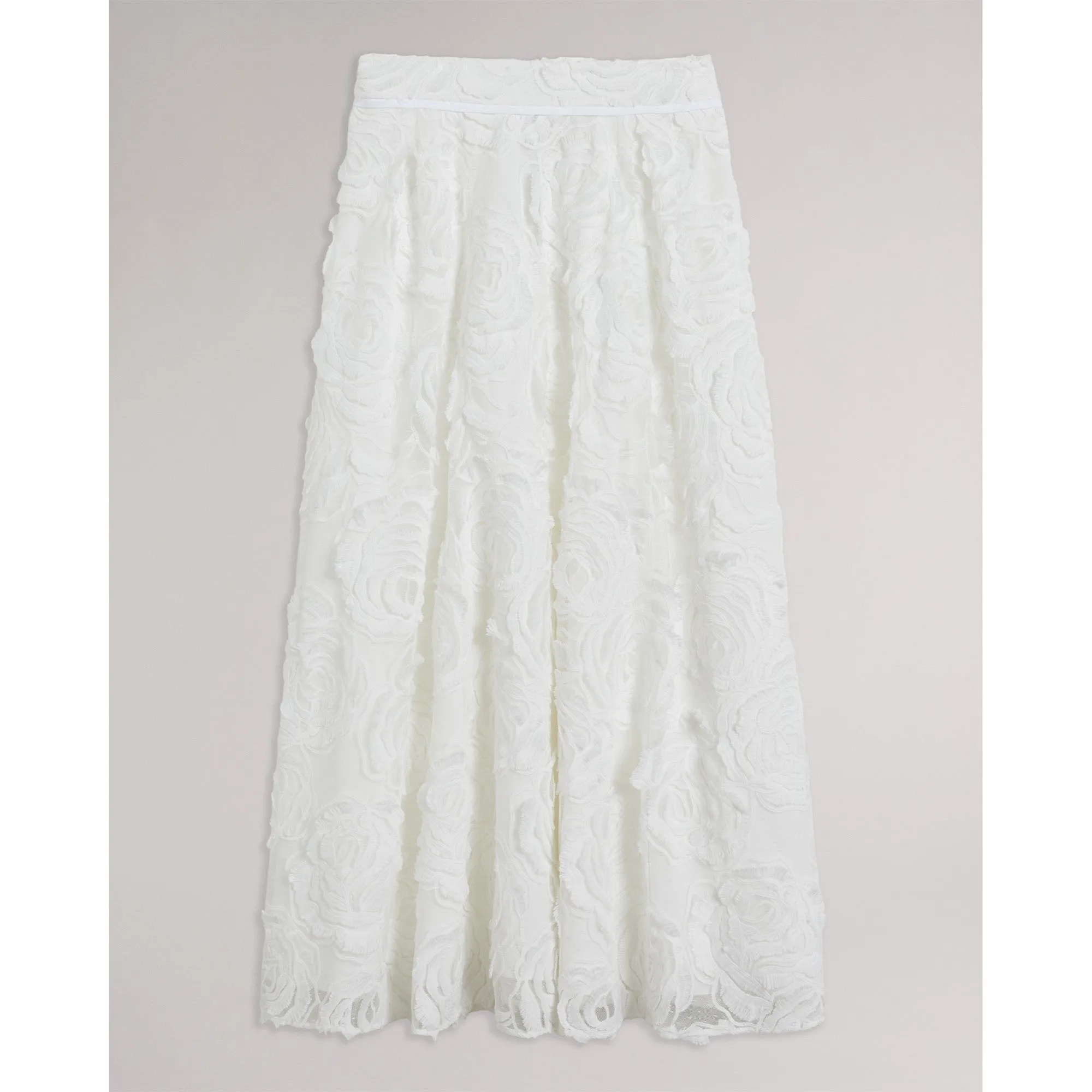 Women Wms-Louelaa-Midi Skirt With Pleats - White