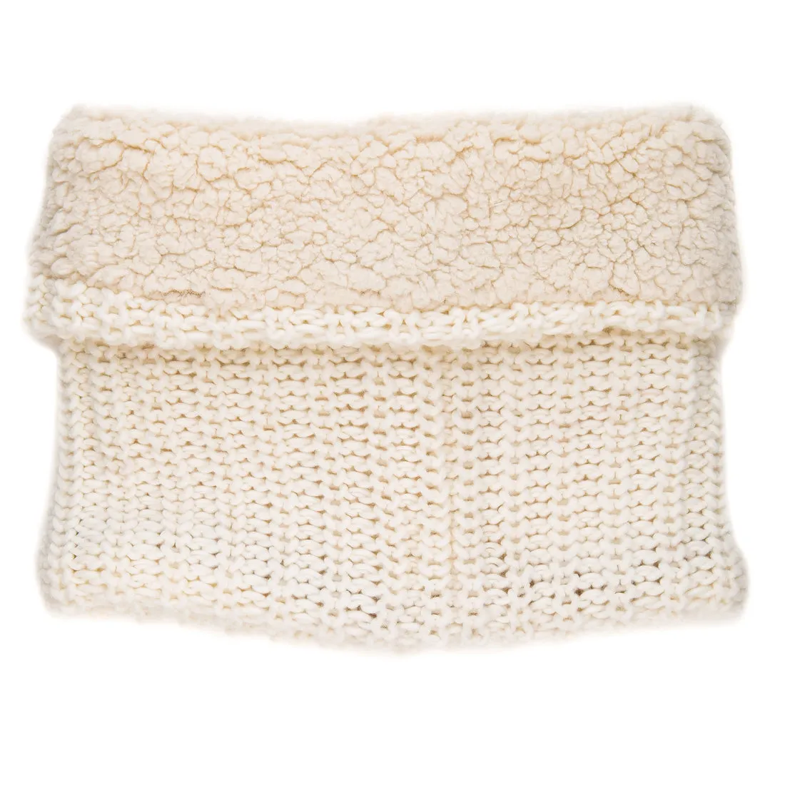 Women's Fleece-Lined Urban Snood Scarf - Ivory