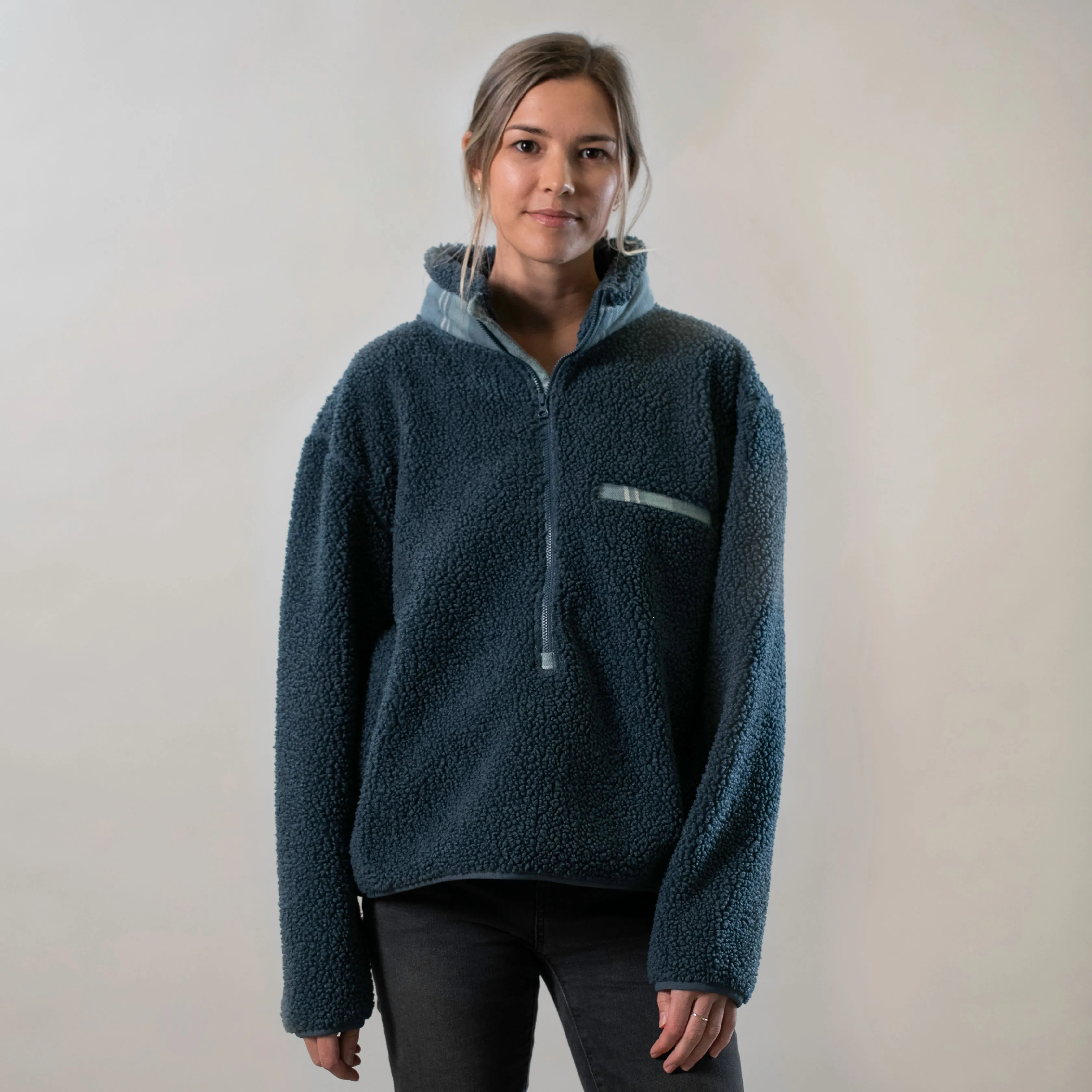 Women's Jenner Sherpa Fleece- Atlantic Blue