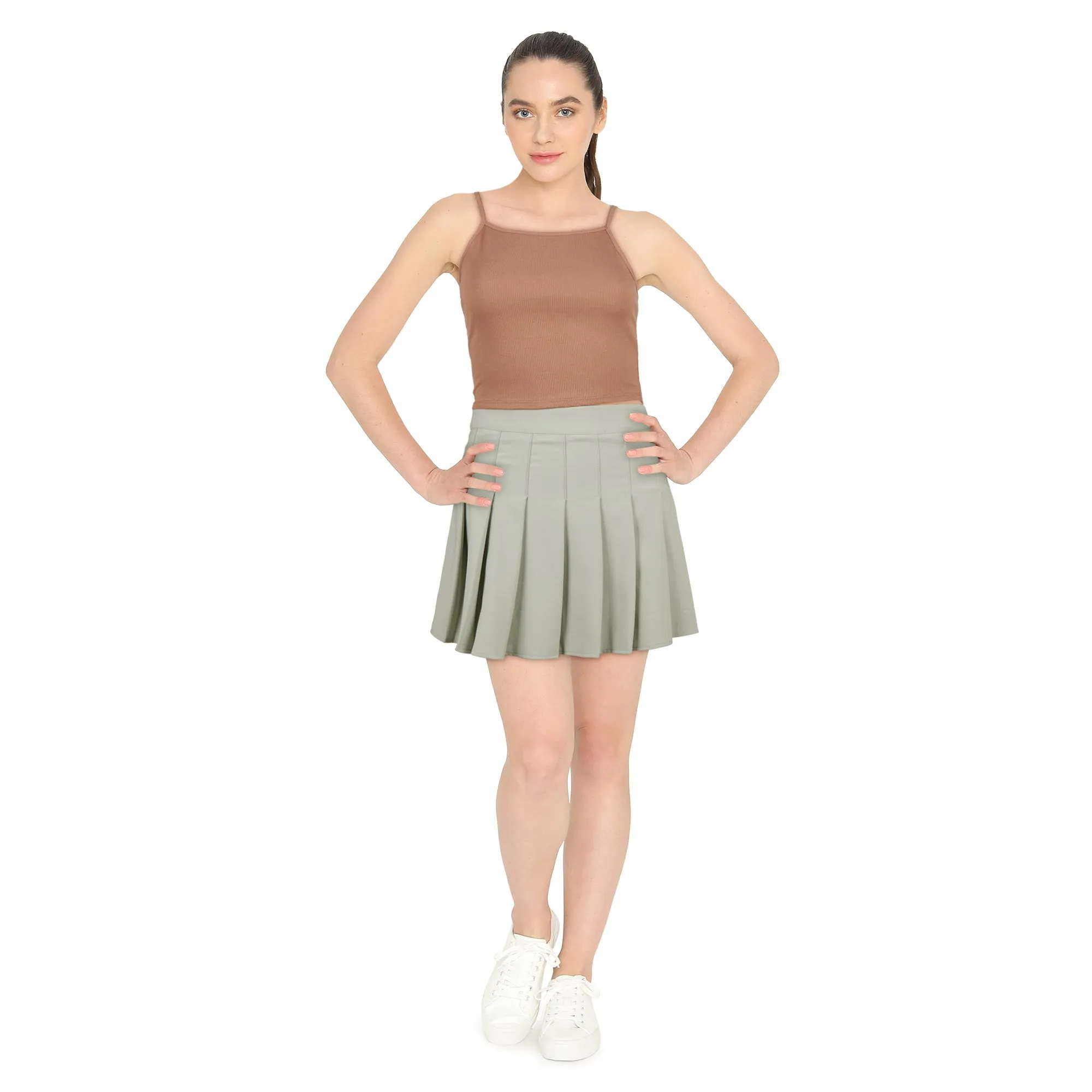 Women's Pleated Mini Skirt